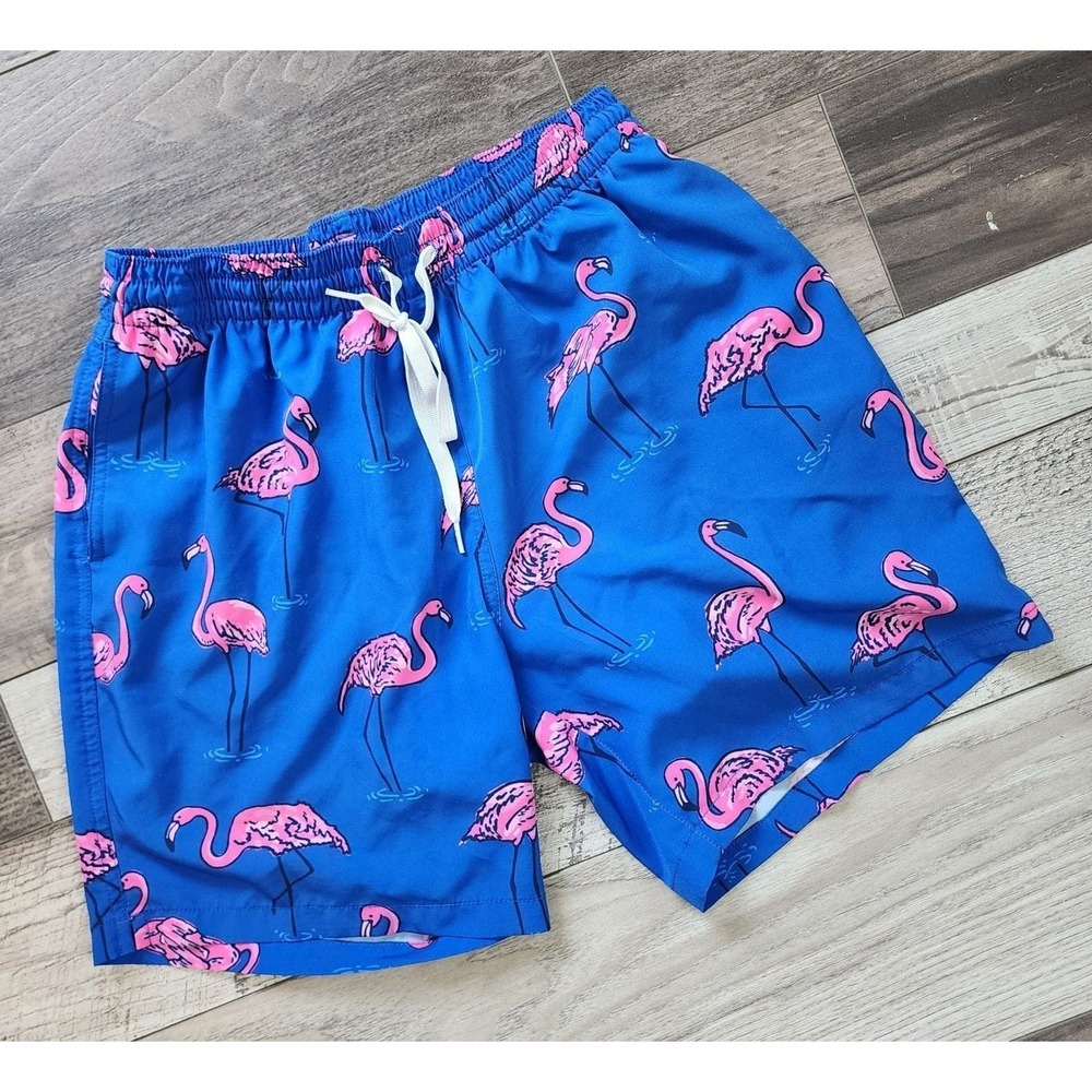 Chubbies The Flamingos 6.5" Inseam Swim Trunks Size Medium - Picture 2 of 9